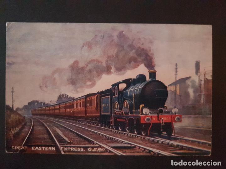Postales: INGLATERRA TREN FERROCARRIL POSTAL TUCK&acute;S - Foto 1