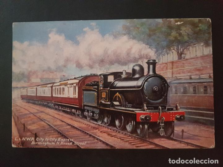 Postales: INGLATERRA TREN FERROCARRIL POSTAL TUCK&acute;S - Foto 1