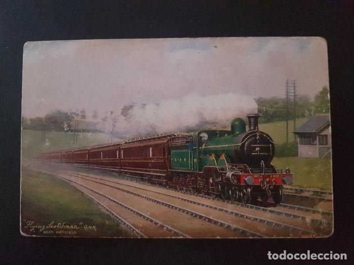 Postales: INGLATERRA TREN FERROCARRIL POSTAL TUCK&acute;S - Foto 1