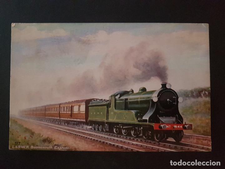 Postales: INGLATERRA TREN FERROCARRIL POSTAL TUCK&acute;S - Foto 1