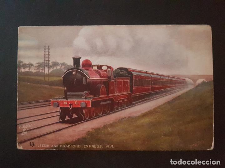 Postales: INGLATERRA TREN FERROCARRIL POSTAL TUCK&acute;S - Foto 1