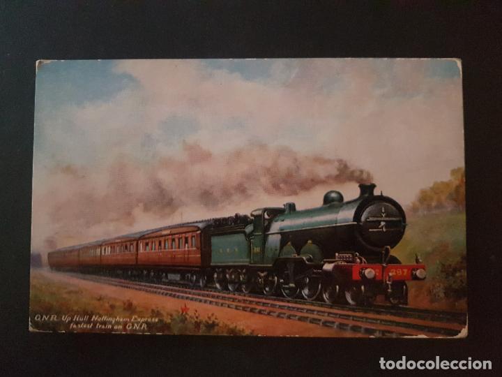 Postales: INGLATERRA TREN FERROCARRIL POSTAL TUCK&acute;S - Foto 1