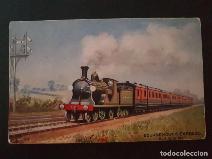 Postales: INGLATERRA TREN FERROCARRIL POSTAL TUCK&acute;S - Foto 1