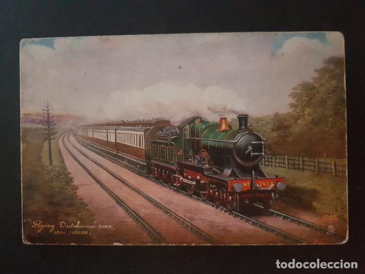 Postales: INGLATERRA TREN FERROCARRIL POSTAL TUCK&acute;S - Foto 1
