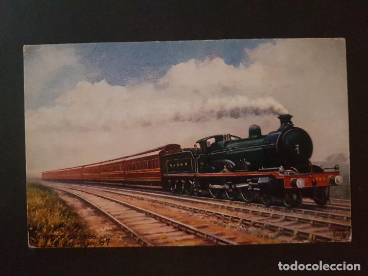 Postales: INGLATERRA TREN FERROCARRIL POSTAL TUCK&acute;S - Foto 1
