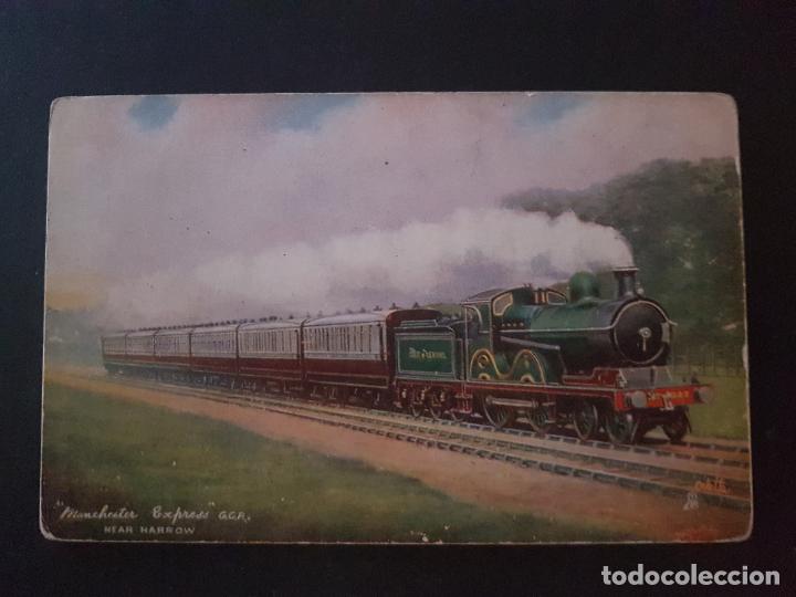 Postales: INGLATERRA TREN FERROCARRIL POSTAL TUCK&acute;S - Foto 1