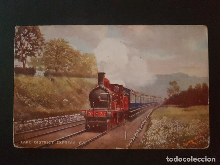 Postales: INGLATERRA TREN FERROCARRIL POSTAL TUCK&acute;S - Foto 1