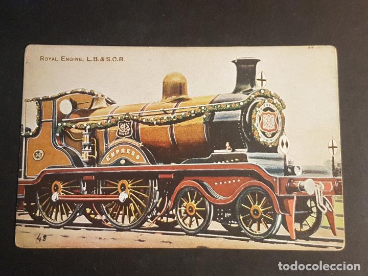 Postales: INGLATERRA TREN FERROCARRIL MAQUINA POSTAL - Foto 1