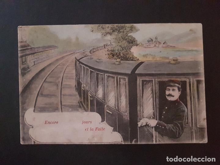 Postales: TREN EN MARCHA POSTAL - Foto 1