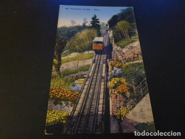 Postales: GLION SUIZA FUNICULAR FUNICULAR POSTAL - Foto 1