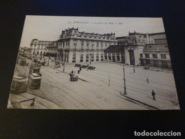 Postales: BURDEOS FRANCIA ESTACION FERROCARRIL POSTAL - Foto 1