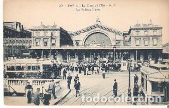 Postales: Postal Paris. n&ordm; 204. Le Gare de LEst. ref. 7f-2442 - Foto 1