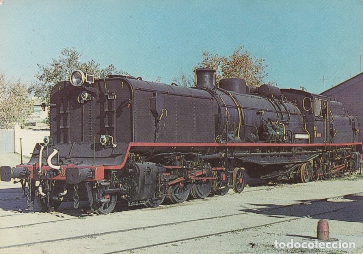 Postales: V-5 Locomotora Garrat Renfe - Foto 1