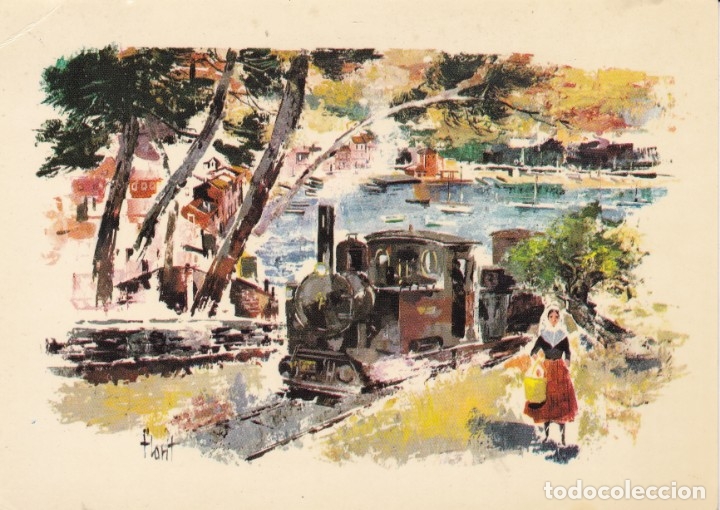 Postales: Ferrocarril de Palma de S&ograve;ller 1912 1929 - Foto 1
