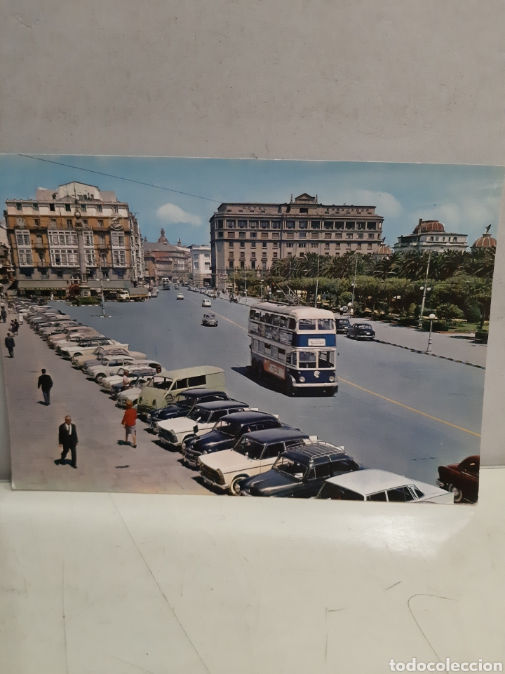 Postales: 1965 La Coru&ntilde;a autobuses el&eacute;ctricos - Foto 1