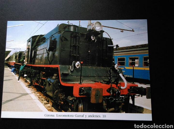 Postales: Girona Locomotora Garraf y andenes 10 - Foto 1