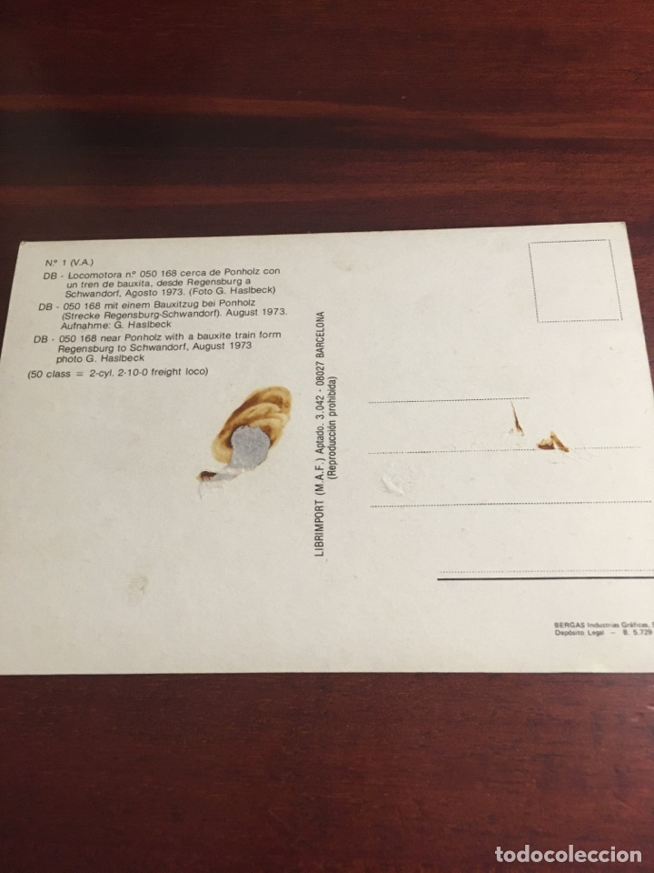 Postales: TARJETA POSTAL LOCOMOTORA - Foto 2