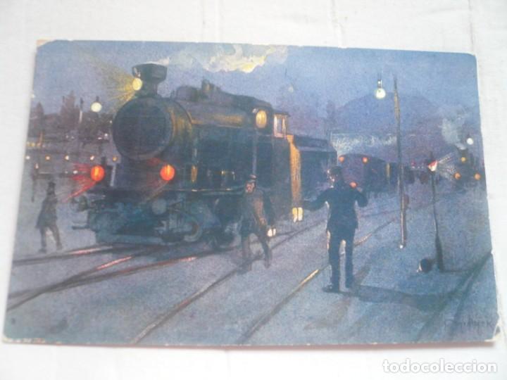 Postales: Tren en la oscuridad-ediciones Monopol. - Foto 1