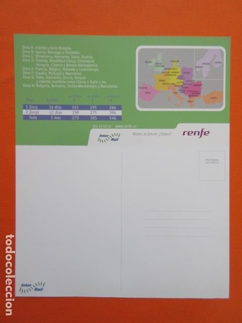 Postales: POSTAL RENFE INTER RAIL - Foto 1