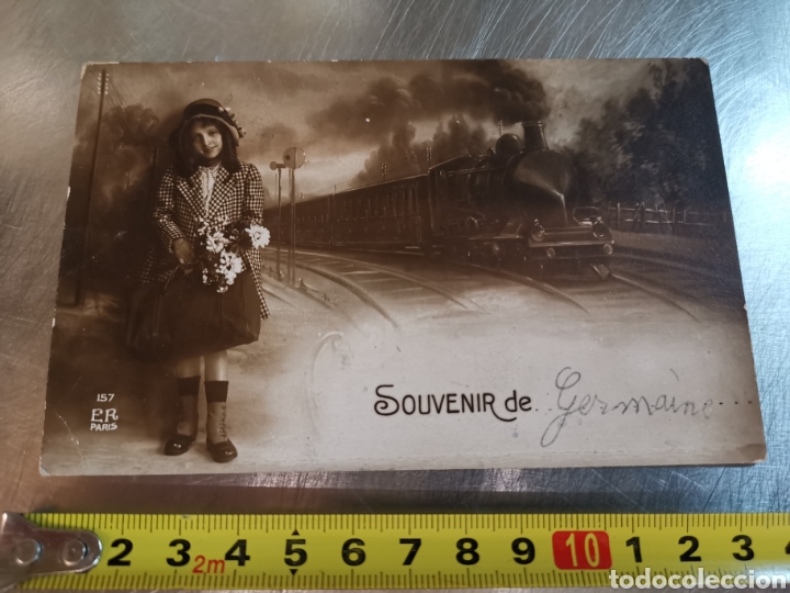 Postales: Postal Souvenir de Tren. E.R. Par&iacute;s - Foto 1