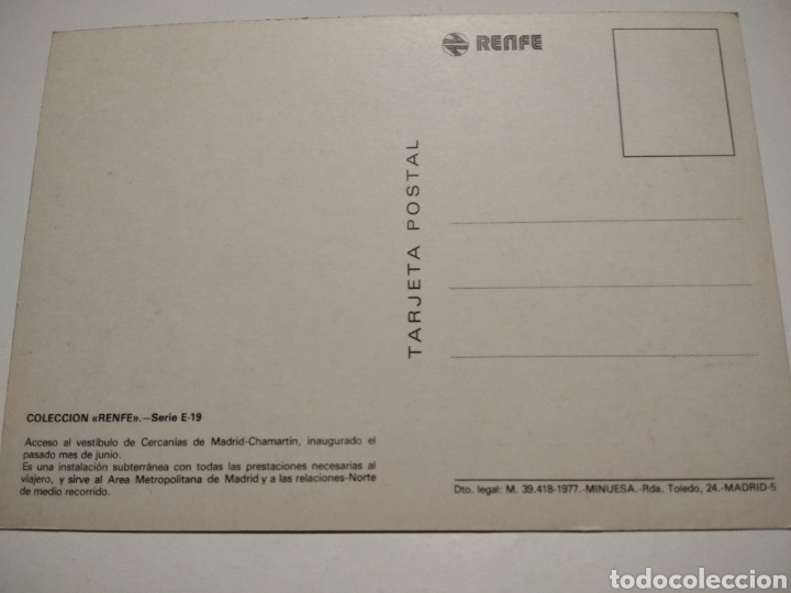 Postales: Postal colecci&oacute;n RENFE - Foto 2