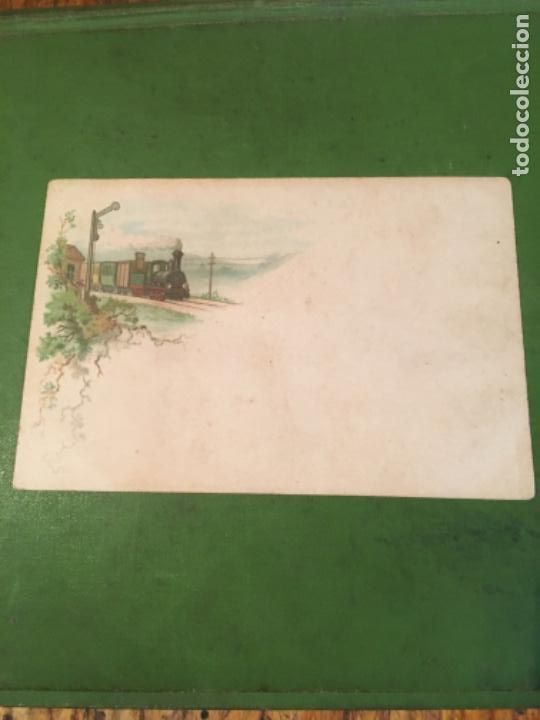 Postales: ANTIGUA POSTAL -FERROCARRILES 14X9 cm. - Foto 1