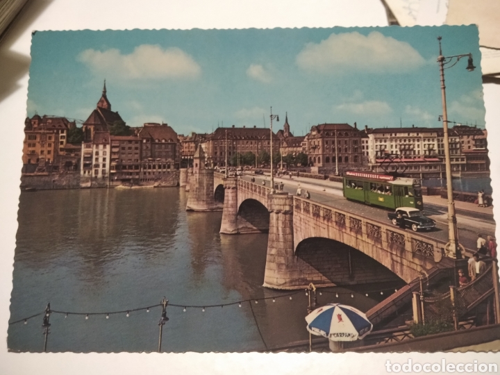 Postales: Postal puente tranv&iacute;a Basilea - Foto 1
