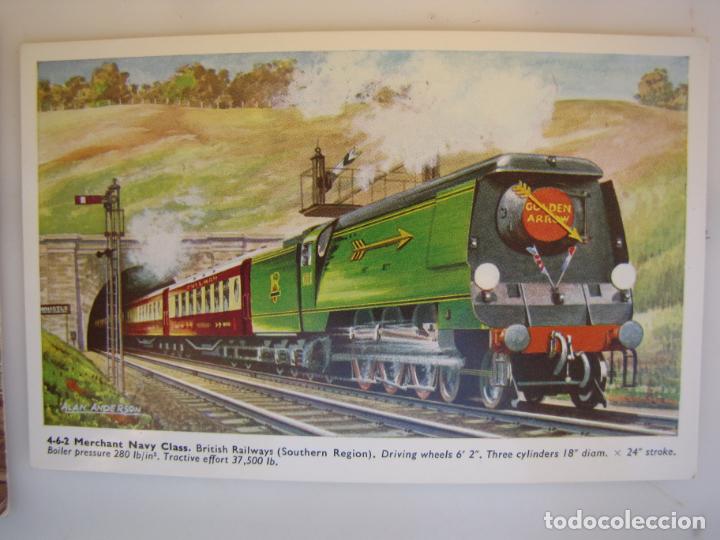 Postales: 11.- Colecci&oacute;n 6 postales trenes - Foto 4