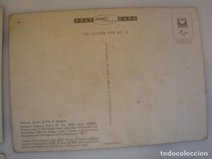 Postales: 11.- Colecci&oacute;n 6 postales trenes - Foto 11