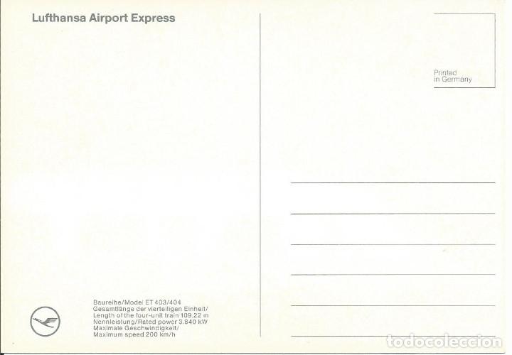 Postales: LUFTHANSA - Airport Express (Lufthansa airline issue) - Foto 2