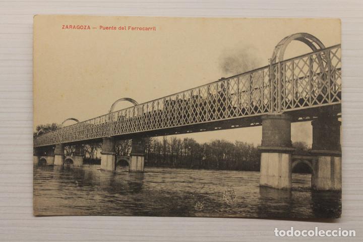 Postales: POSTAL ZARAGOZA, PUENTE DEL FERROCARRIL - Foto 1