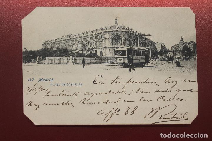 Postales: POSTAL MADRID, PLAZA DE CASTELAR, 1904 - Foto 1