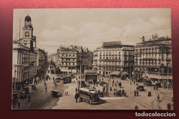 Postales: POSTAL MADRID, PUERTA DEL SOL, LADO OESTE, PALOMEQUE - Foto 1