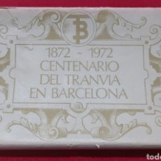 Postales: COLECCIÓN 42 POSTALES 1872-1972 CENTENARIO DEL TRANVIA EN BARCELONA.