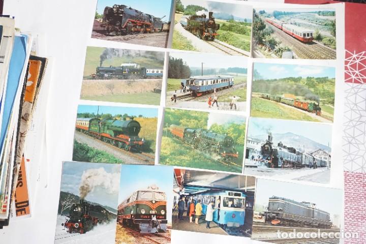 Postales: 38 POSTALES LOCOMOTORAS Y TRENES - Foto 1