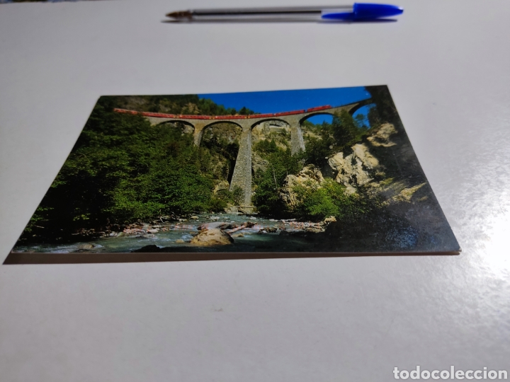 Postales: Postal Suiza puente tren - Foto 2