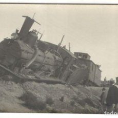 Postales: POSTAL FOTOGRAFICA - DESCARRILAMIENTO DEL TREN 702 EN CAMBRILS 25 NOVIEMBRE DE 1907