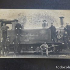 Postales: ARGENTINA MAQUINA DE TREN TUNEL INTERNACIONAL LAS CUEVAS 1909 POSTAL FOTOGRAFICA FERROCARRIL