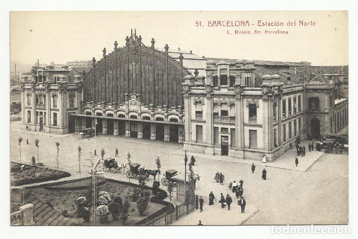 Postales: POSTAL ESTACION DEL NORTE DE BARCELONA - Foto 1