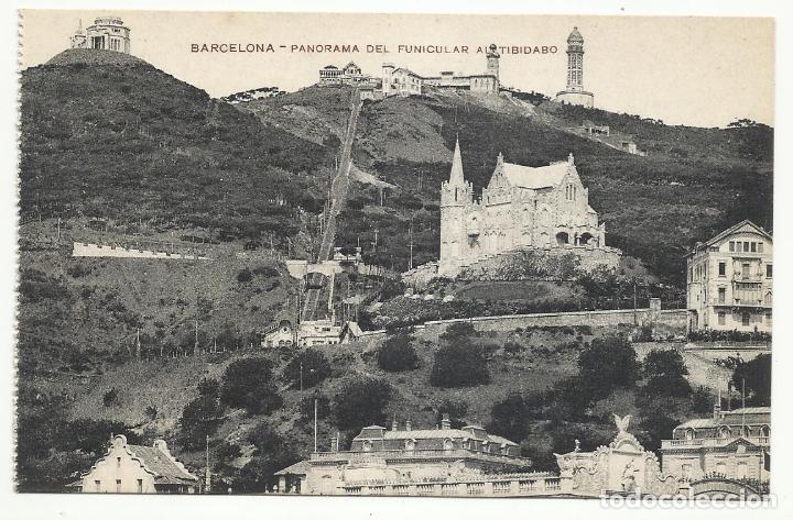 Postales: POSTAL FUNICULAR TIBIDABO DE BARCELONA - Foto 1