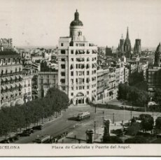 Postales: BARCELONA-PLAZA DE CATALUÑA-PUERTA DEL ANGEL-CASINO MILITAR- AÑOS 40- JORGE VENINI Nº 42