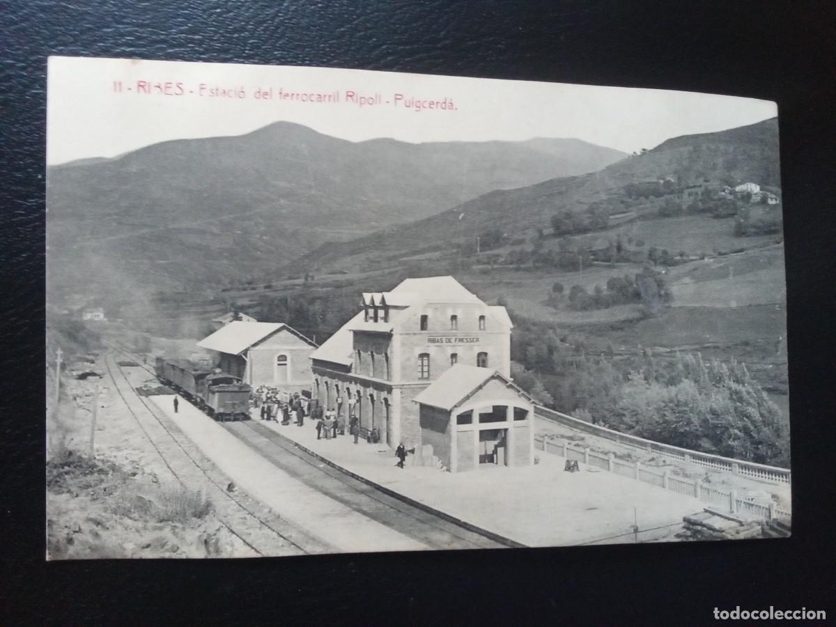 Postales: Ribes. Estaci&oacute; del ferrocarril. - Foto 1