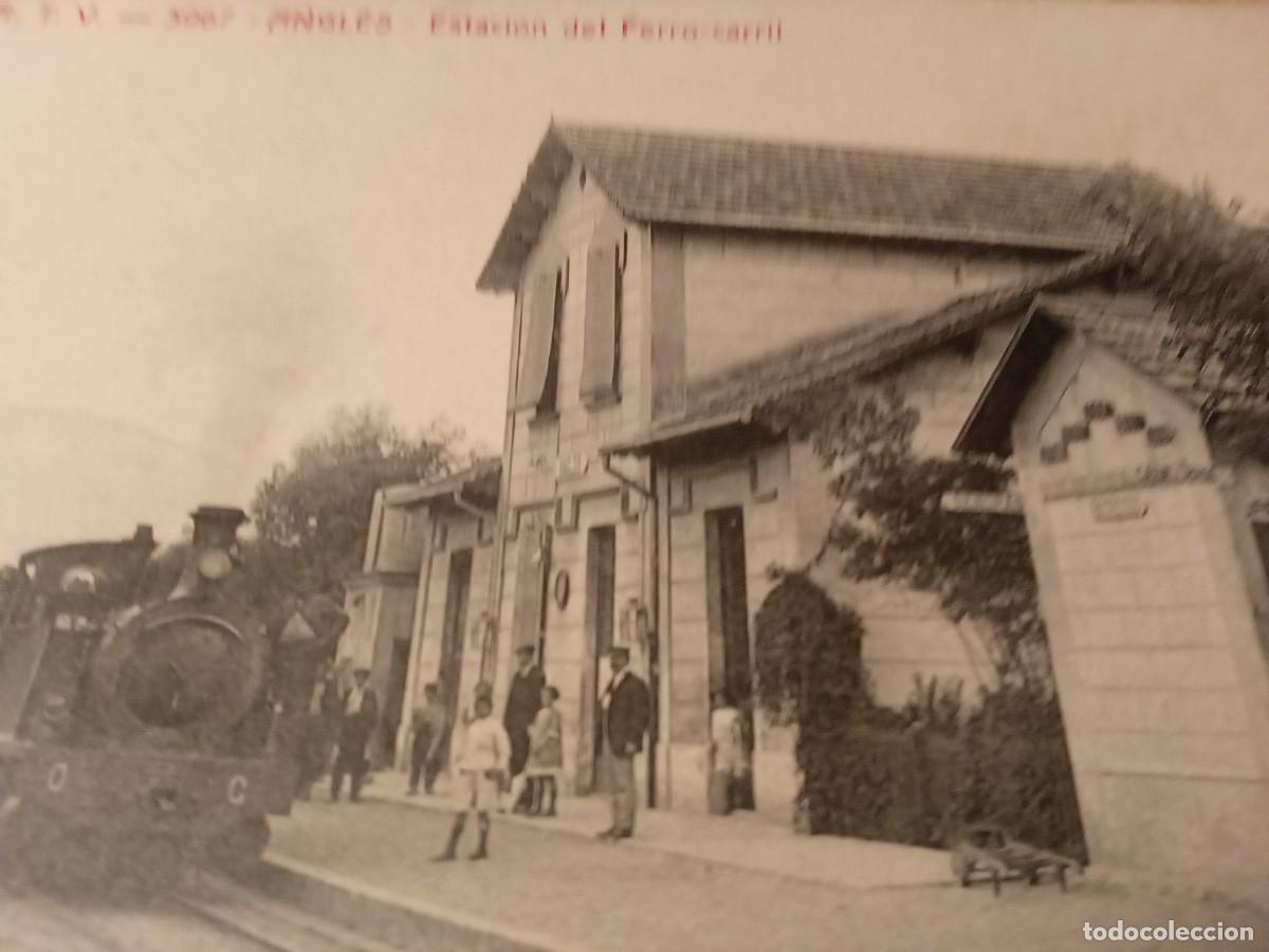 Postales: Estaciones y trenes. 5 postales. - Foto 2