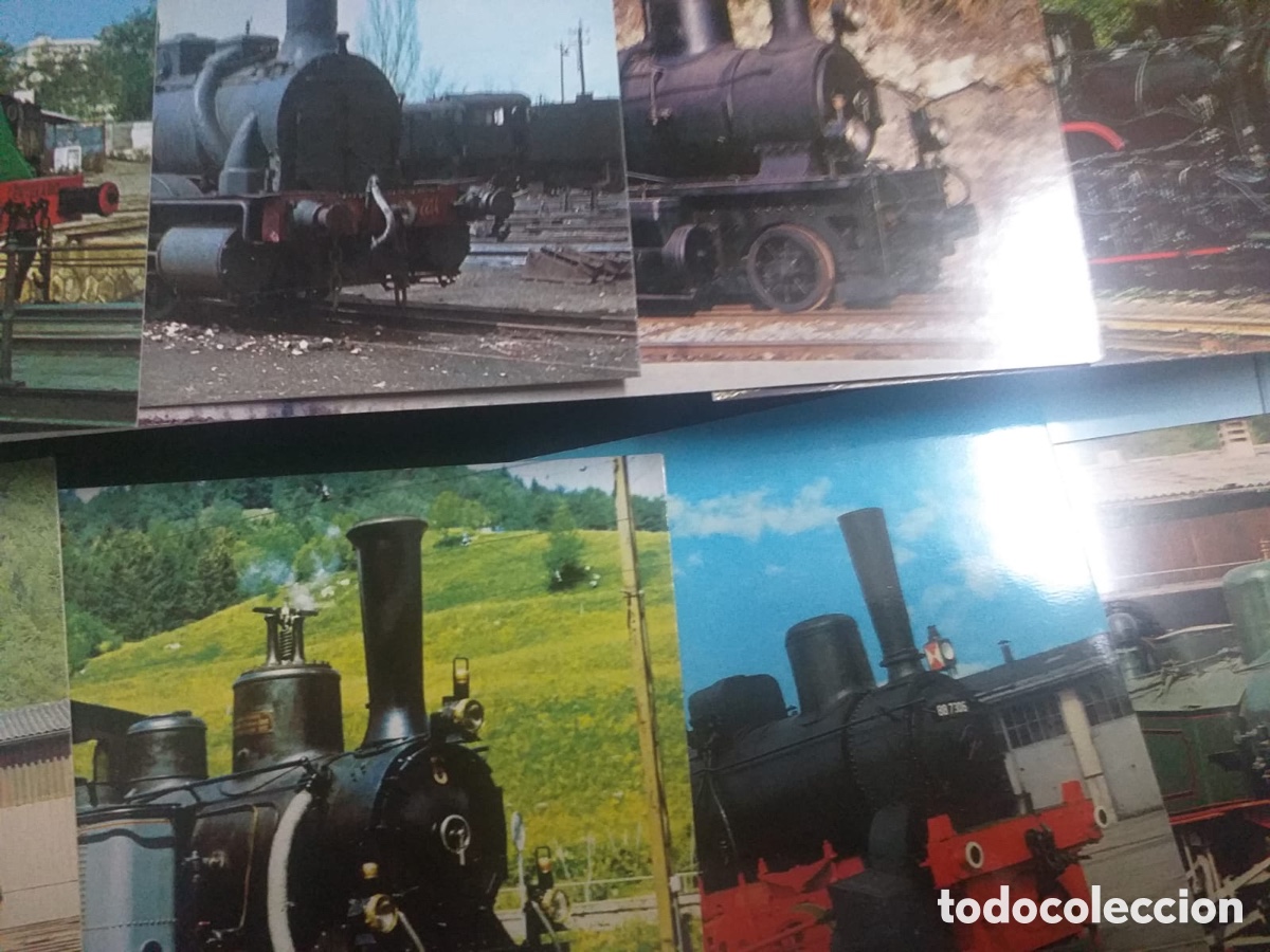 Postales: 32 postales de locomotoras de tren. - Foto 4