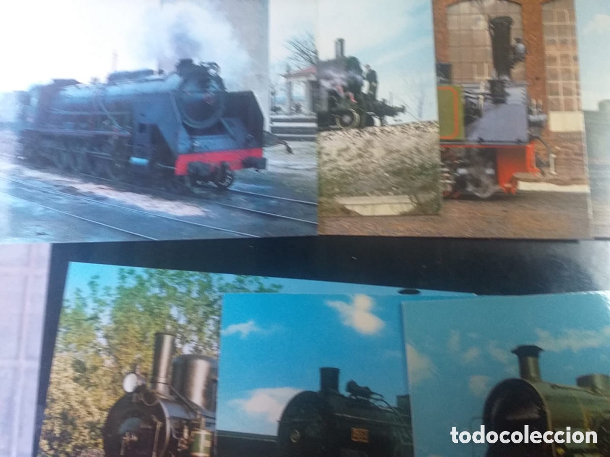 Postales: 32 postales de locomotoras de tren. - Foto 5
