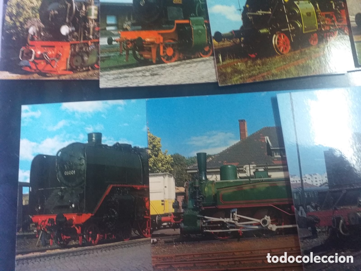 Postales: 32 postales de locomotoras de tren. - Foto 6