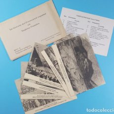 Postales: LA HISTORIA DEL FERROCARRIL ESPAÑOL SERIE A GRABADOS ANTIGUOS, SOBRE + 8 POSTALES 1981 TREN RENFE