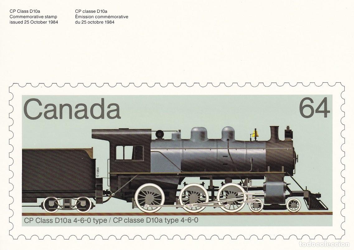 Postales: Canada 64 - CP Class D10a 4-6-0 Type Issued: 25 October 1984 - Foto 1