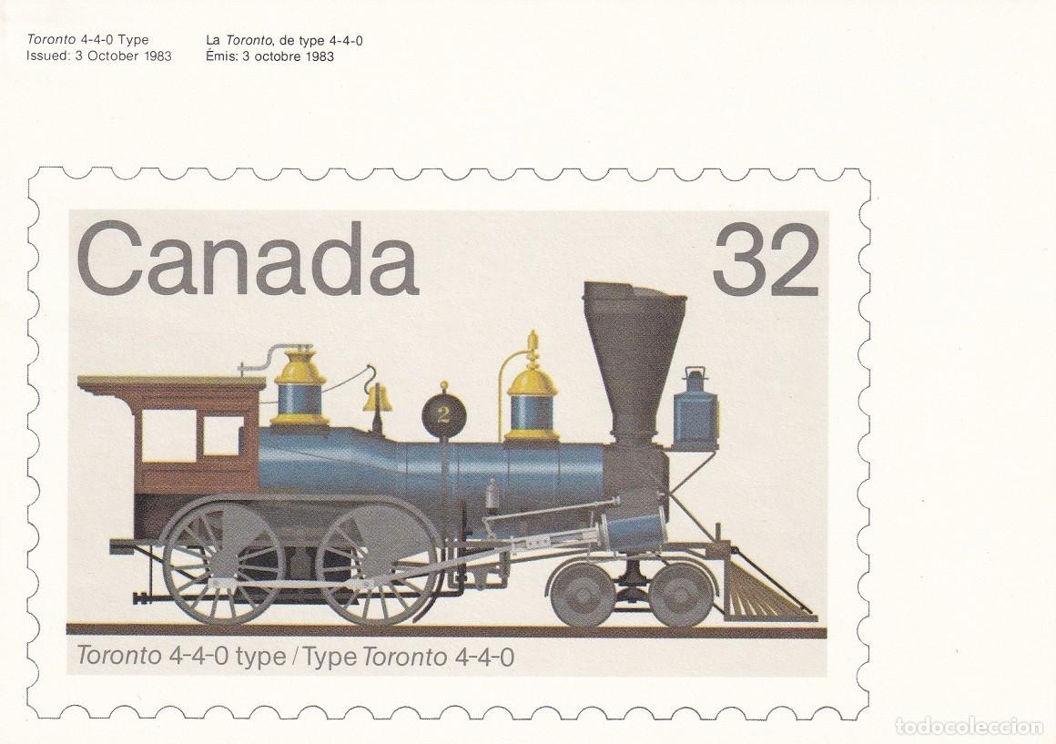 Postales: Canada 32 - Toronto 4-4-0 Type Issued: 3 October 1983 - Foto 1