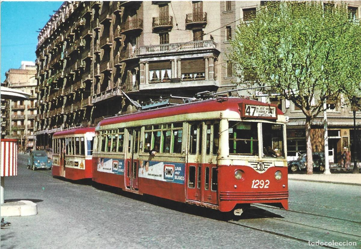 Postales: POSTAL TRAMVIES DE BARCELONA - Foto 1